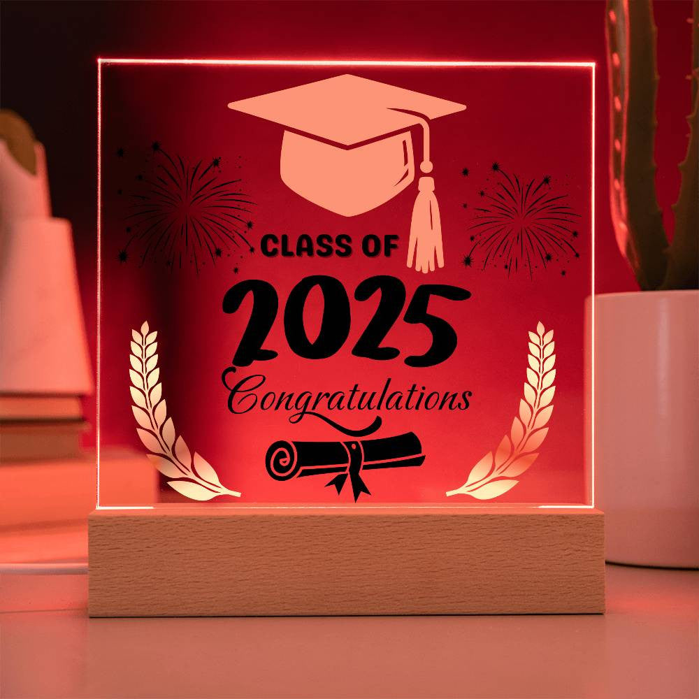 Graduation Class Of 2025|Acrylic Square Plaque