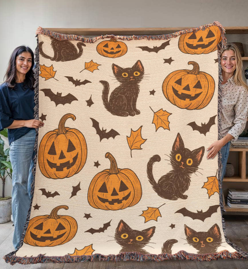 Halloween Woven Blanket