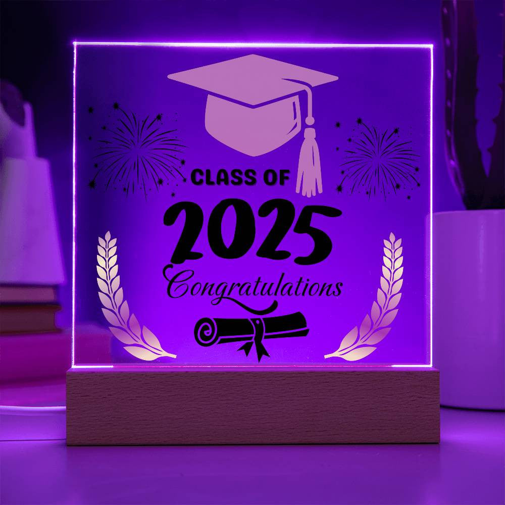 Graduation Class Of 2025|Acrylic Square Plaque