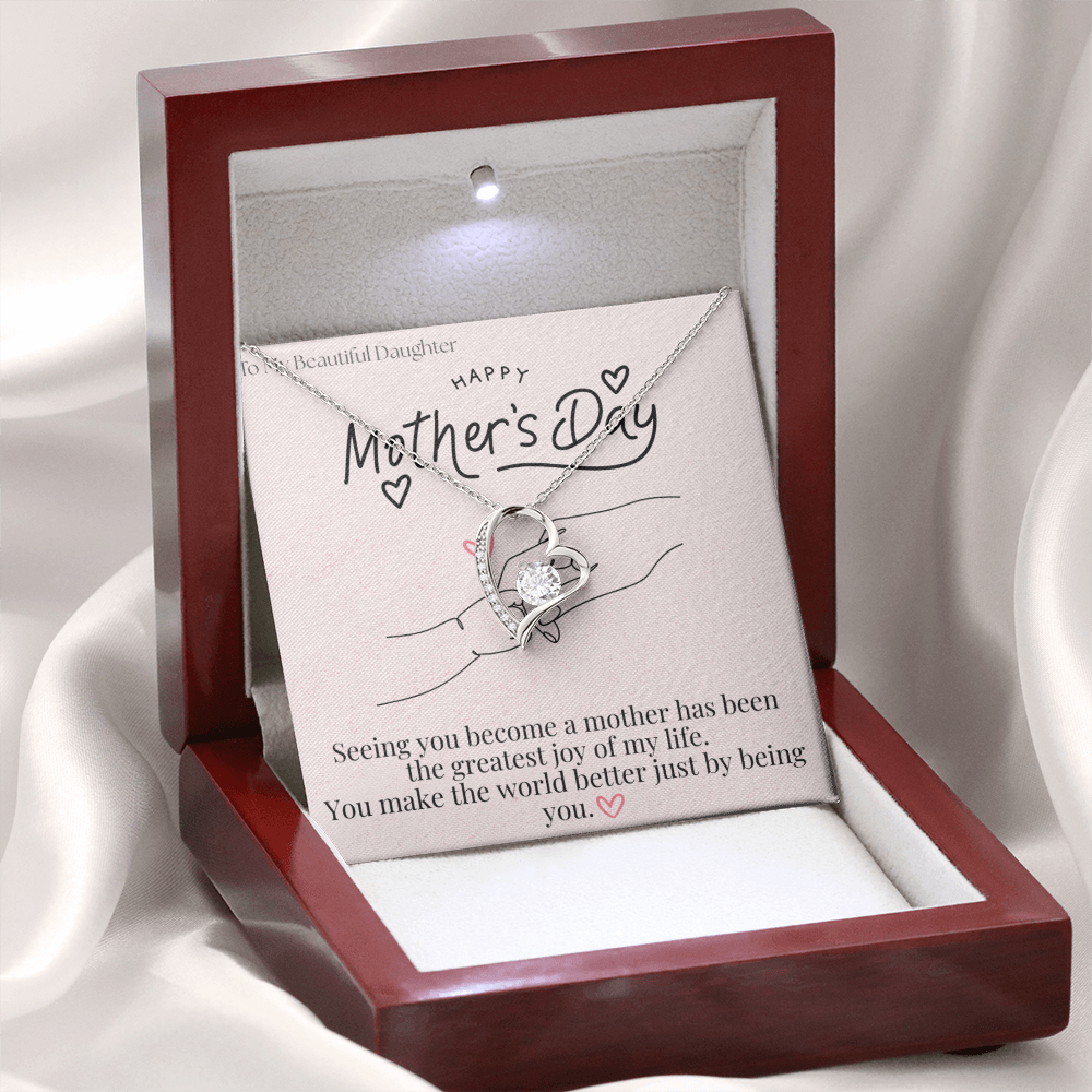 To My Beautiful Daughter / Forever Love Necklace
