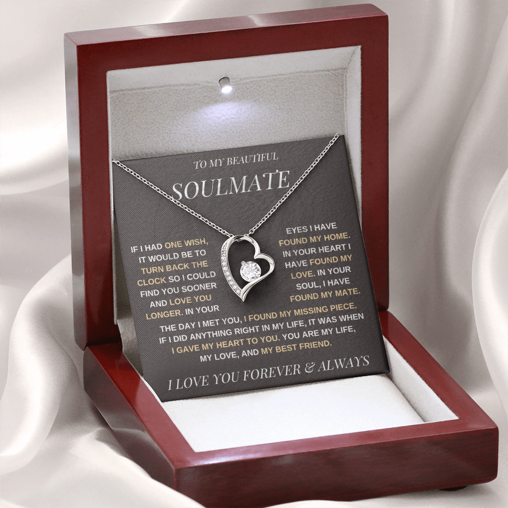 To My Beautiful Soulmate / Forever Love Necklace