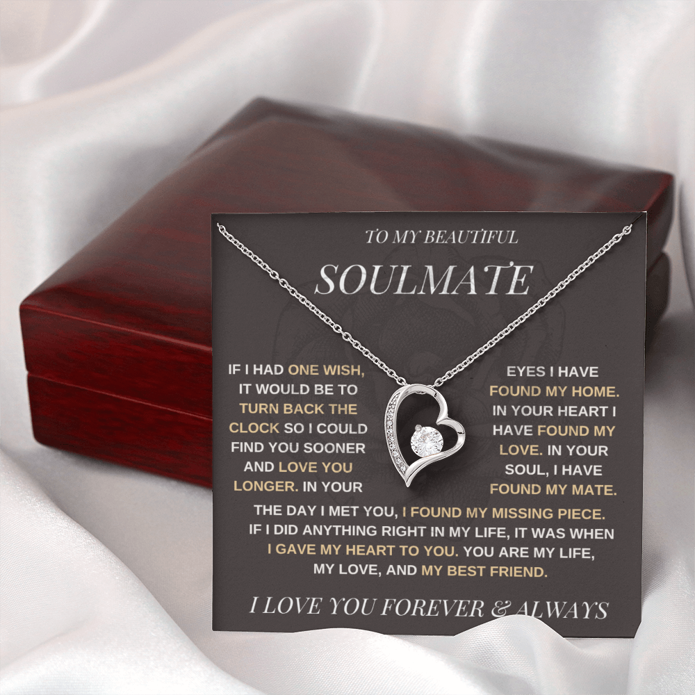 To My Beautiful Soulmate / Forever Love Necklace