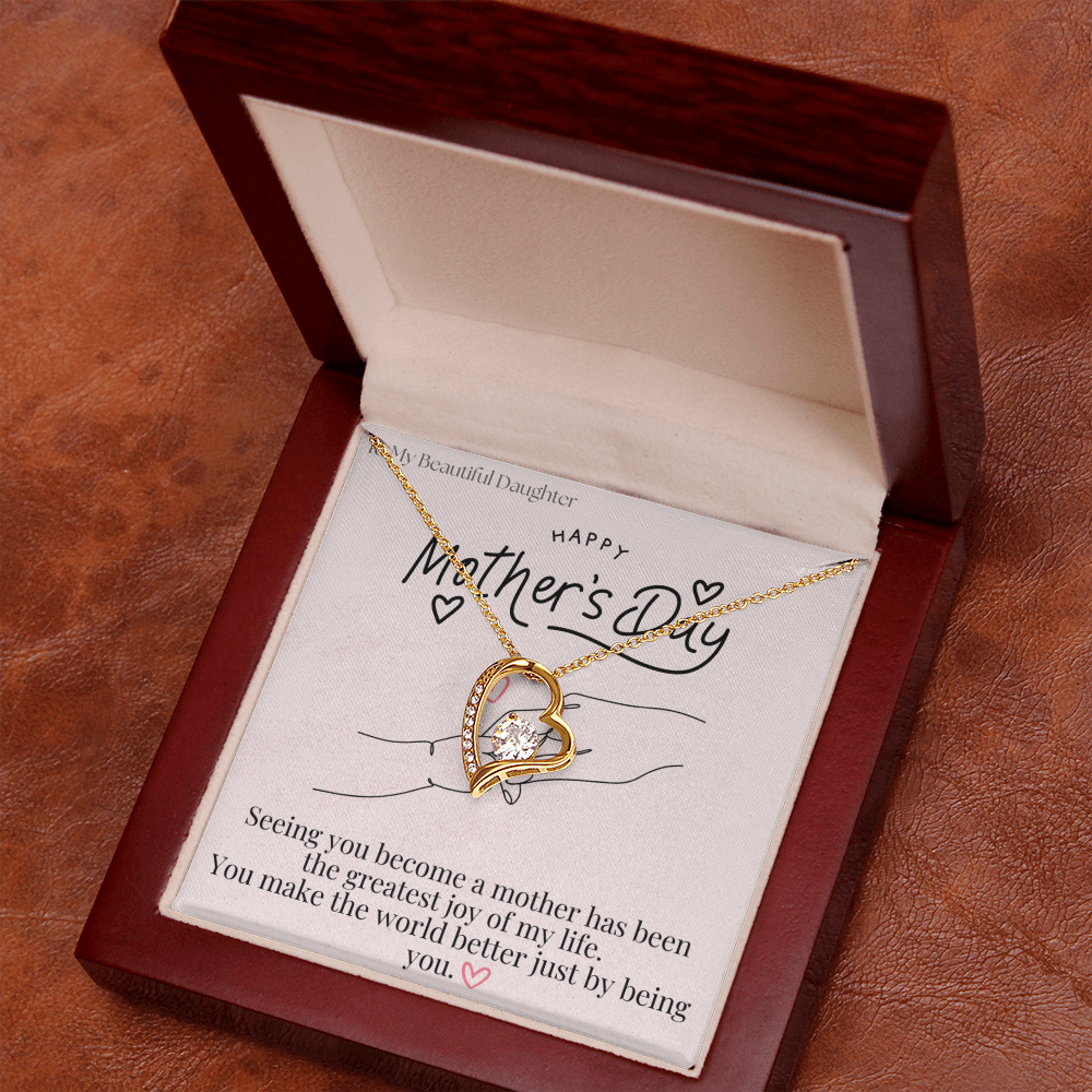 To My Beautiful Daughter / Forever Love Necklace