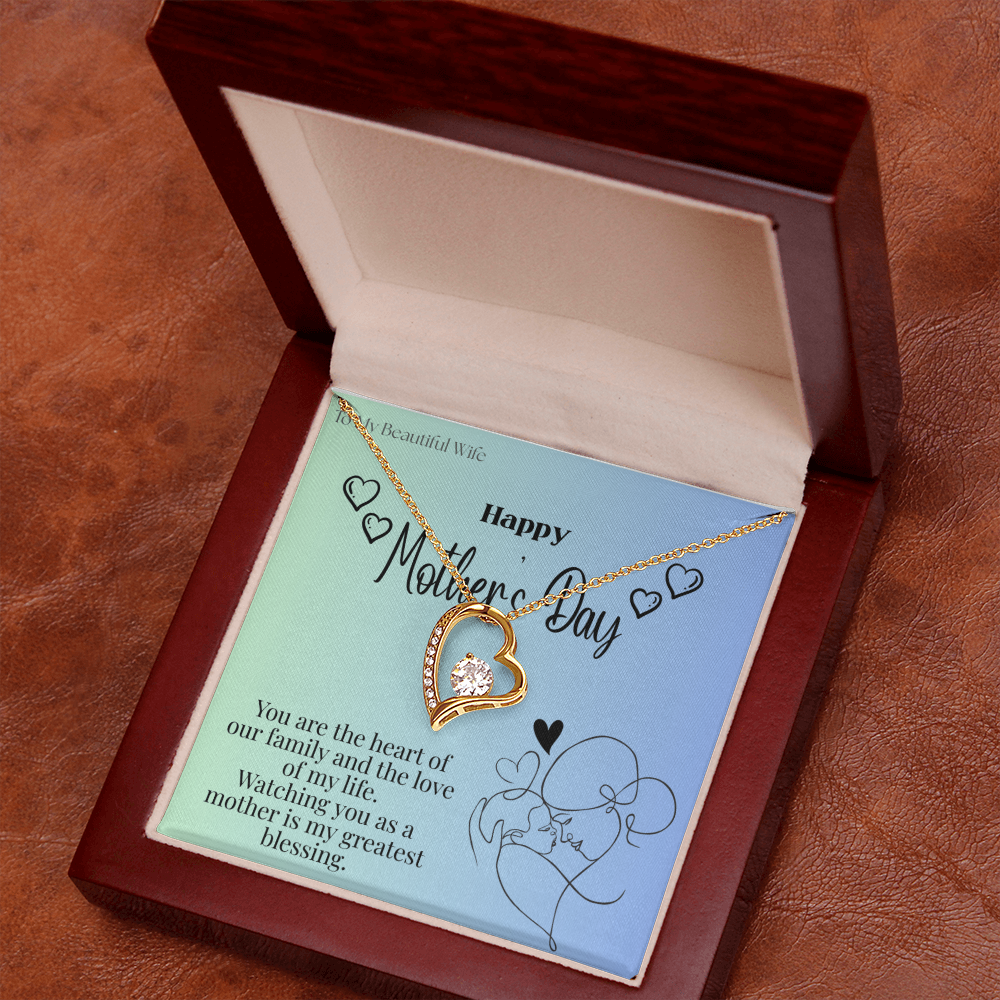 To My Beautiful Wife / Forever Love Necklace