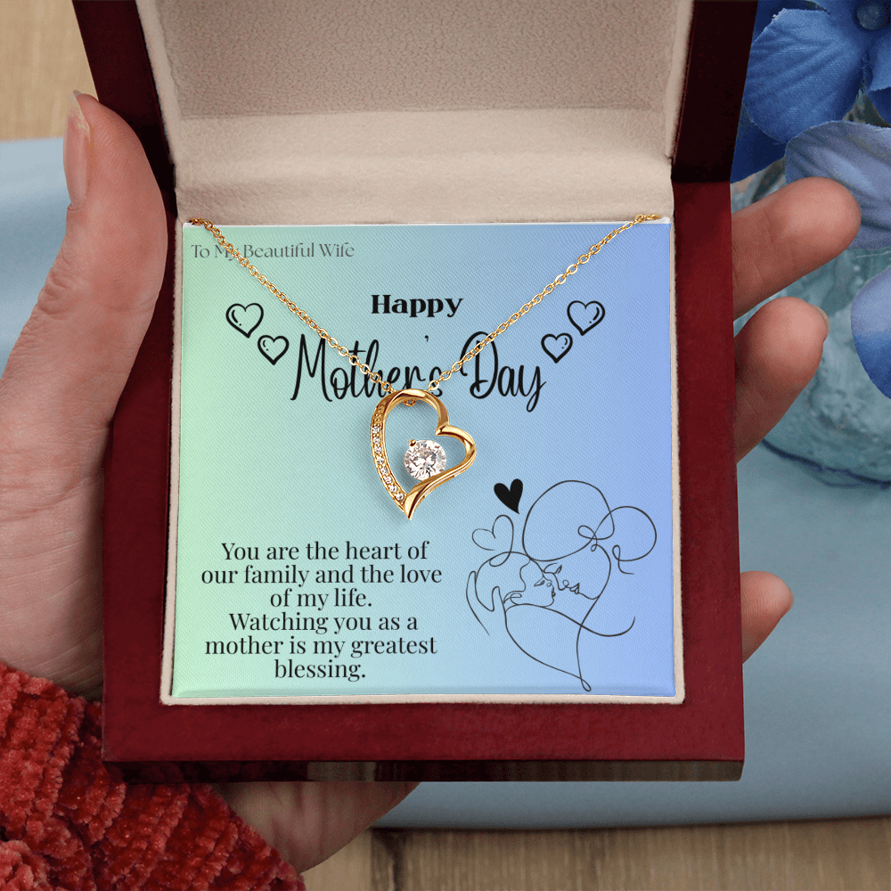 To My Beautiful Wife / Forever Love Necklace