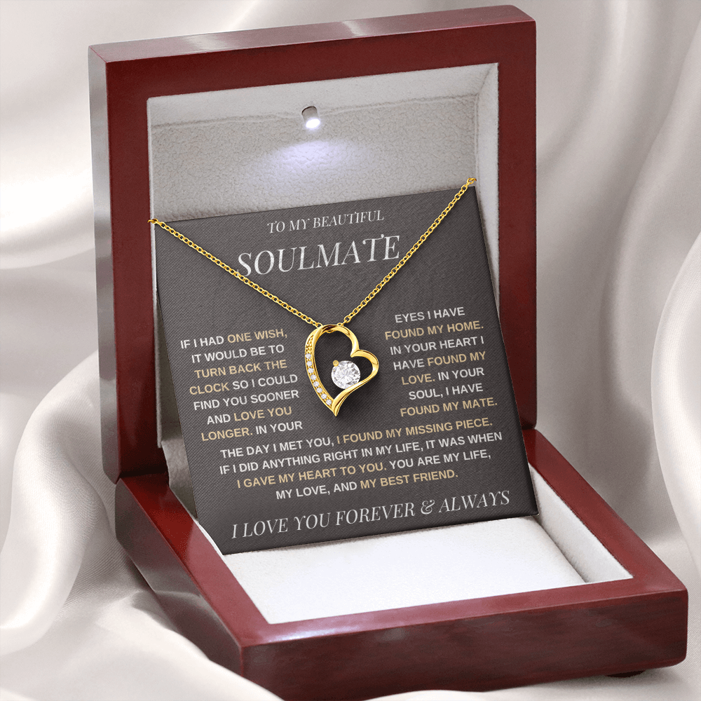 To My Beautiful Soulmate / Forever Love Necklace