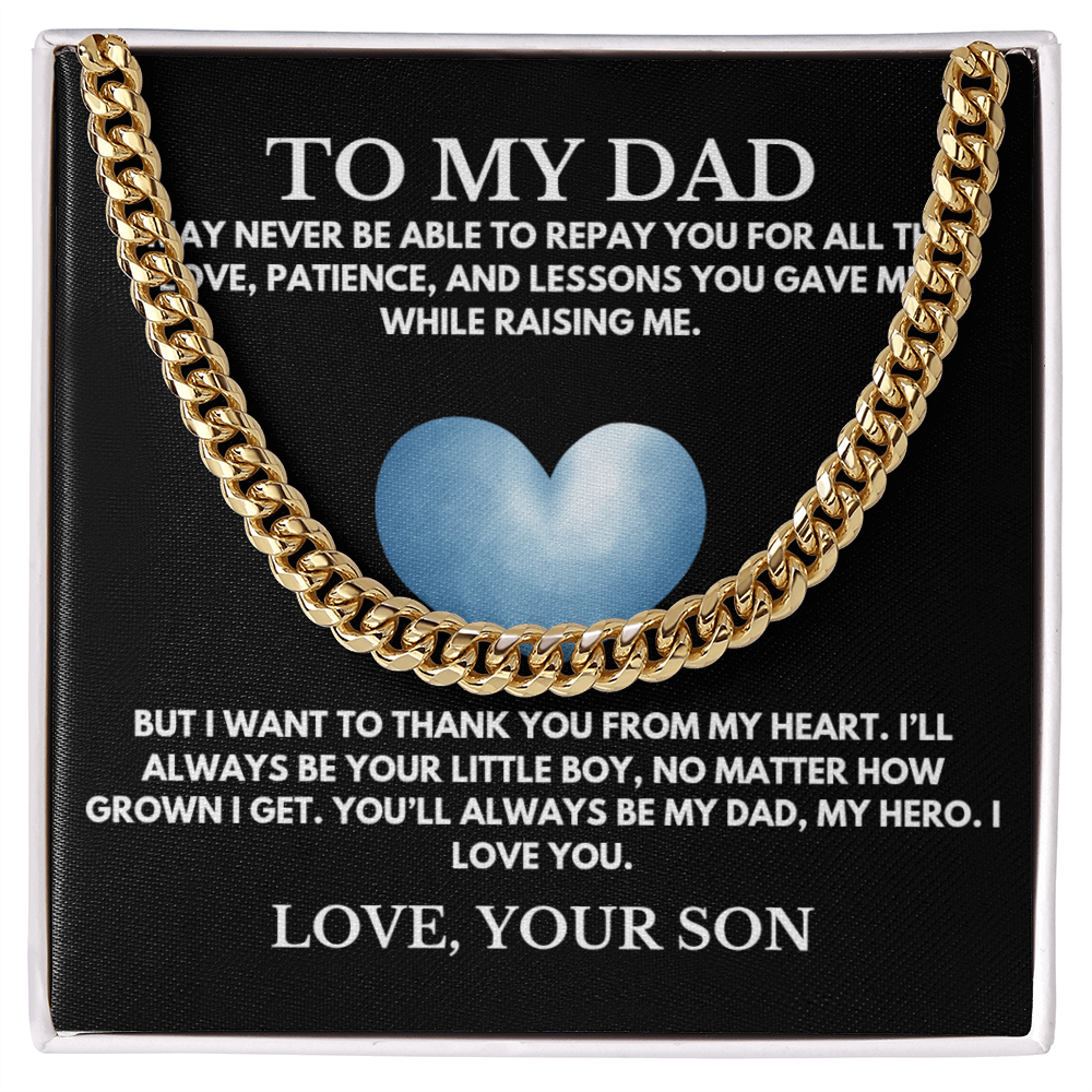 To My Dad / Cuban Link Chain