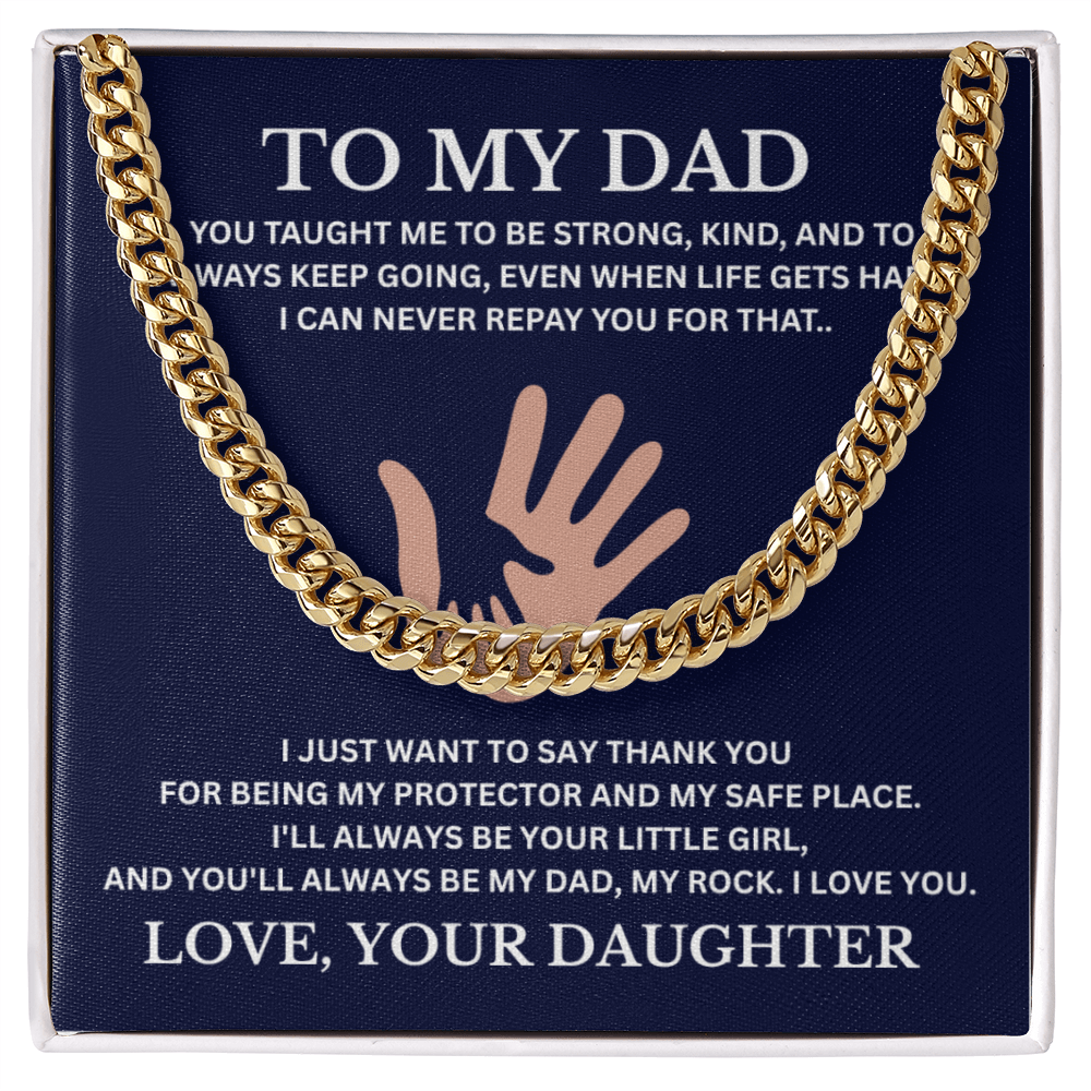 To My Dad / Cuban Link Chain