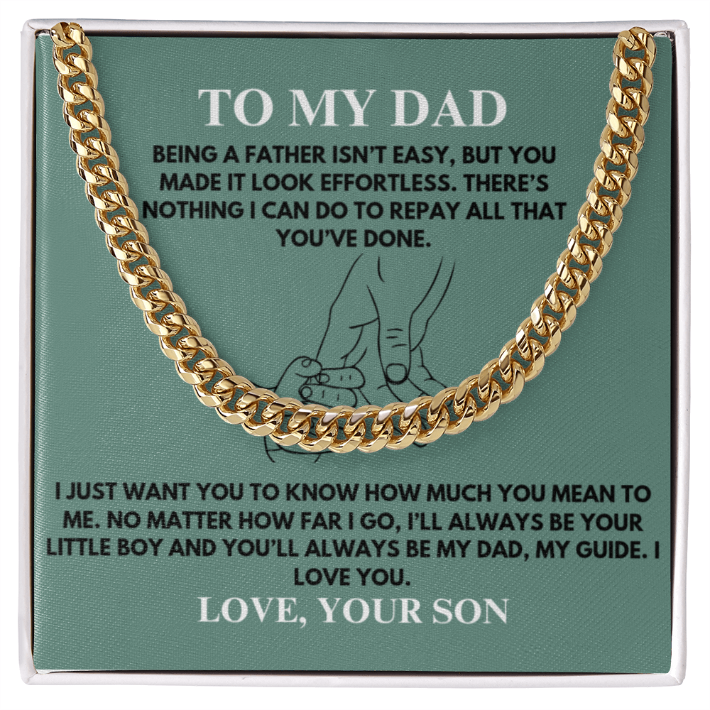 To My Dad / Cuban Link Chain