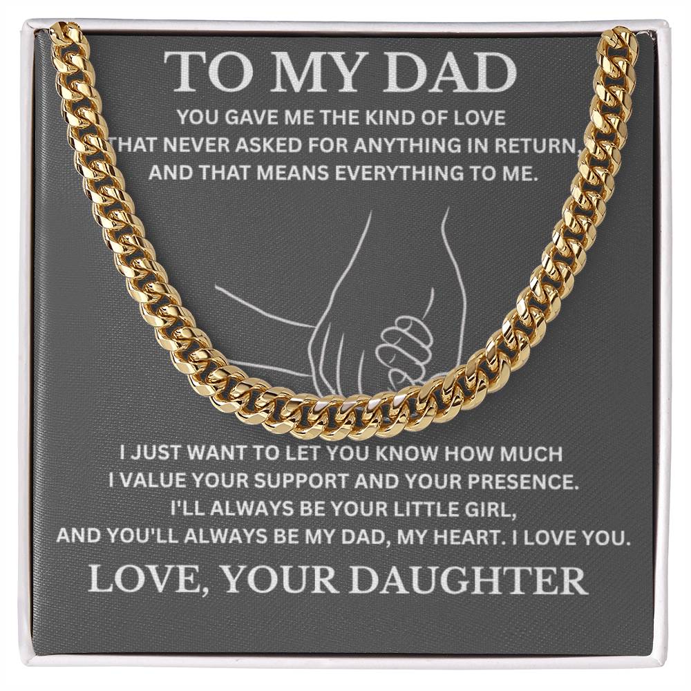 To My Dad / Cuban Link Chain