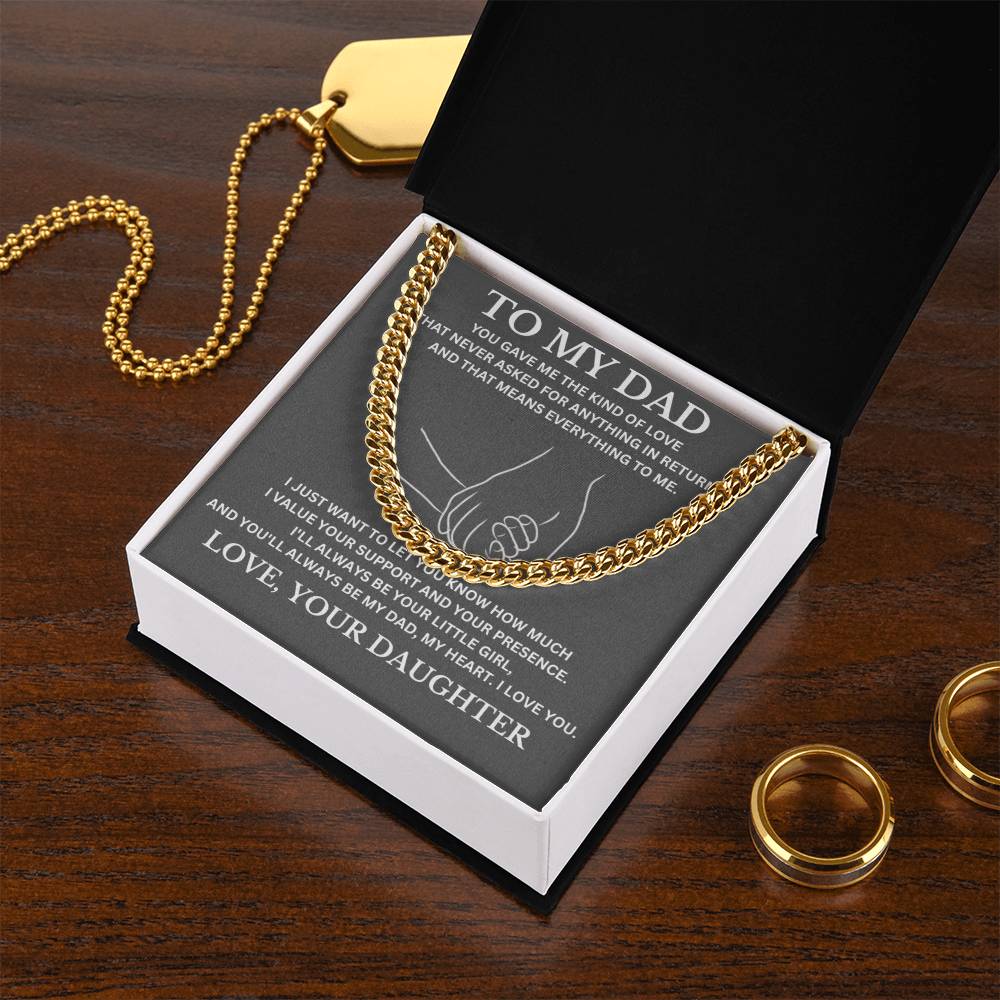 To My Dad / Cuban Link Chain