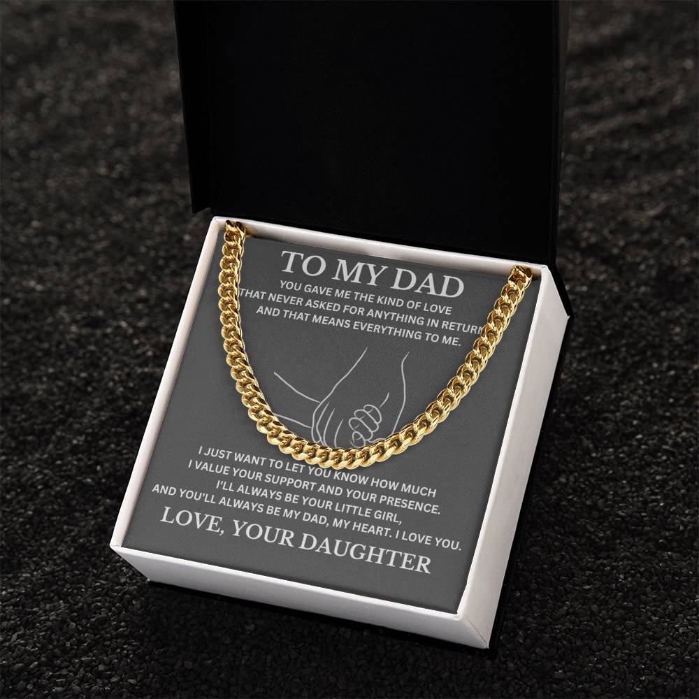 To My Dad / Cuban Link Chain