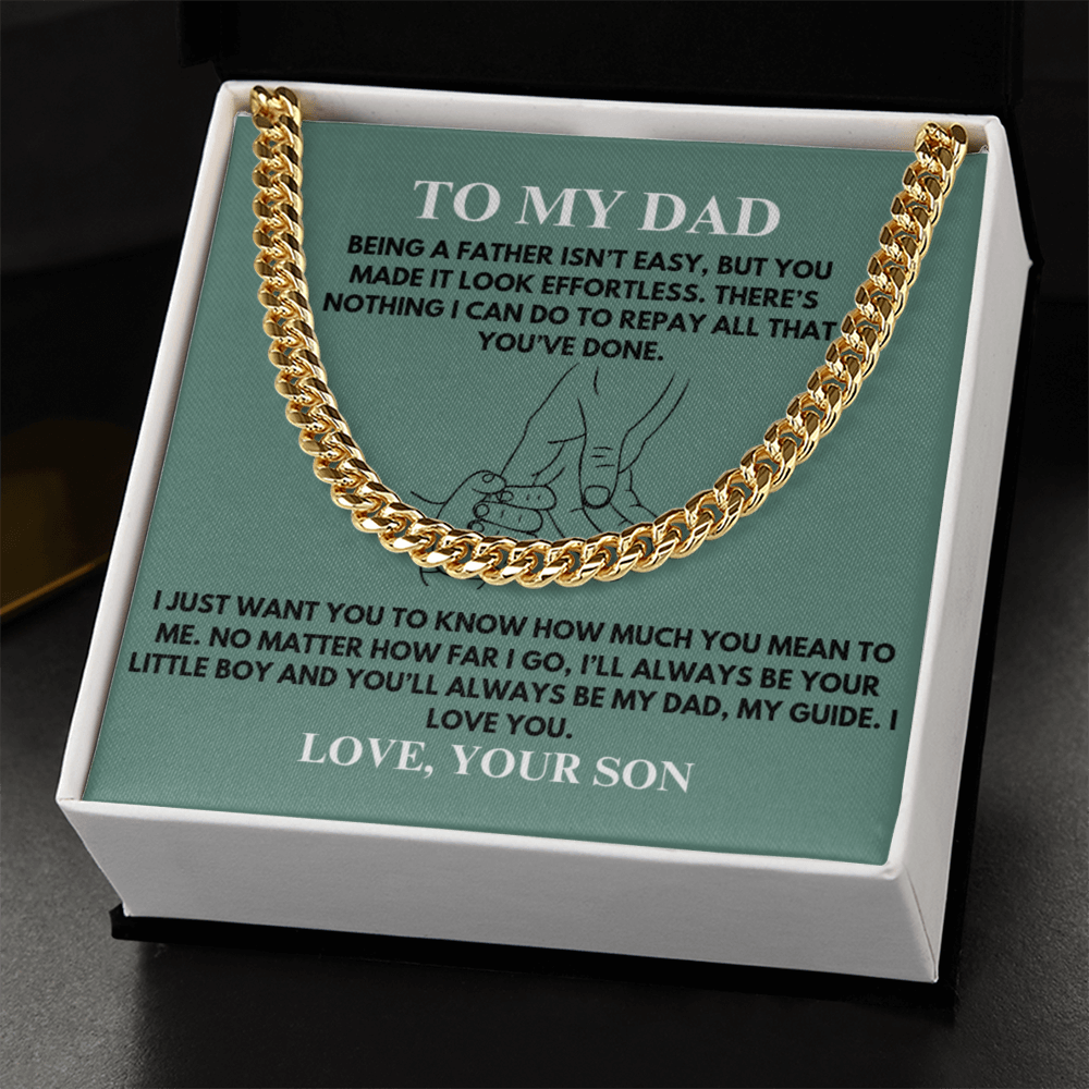 To My Dad / Cuban Link Chain