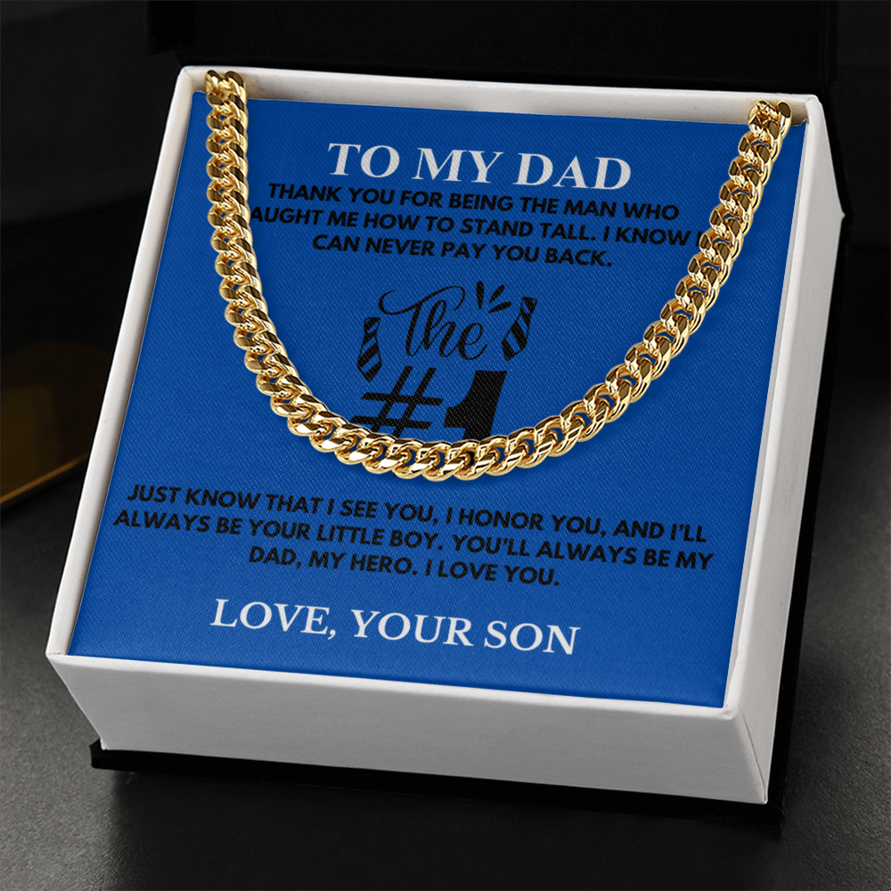 To My Dad / Cuban Link Chain