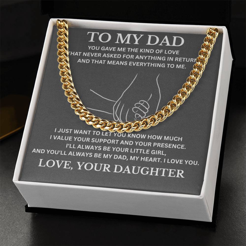 To My Dad / Cuban Link Chain