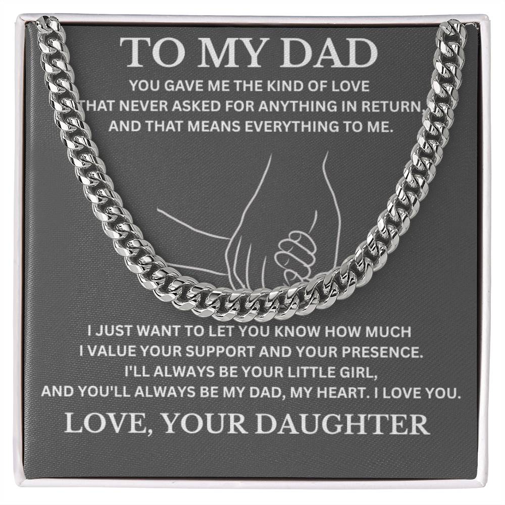 To My Dad / Cuban Link Chain