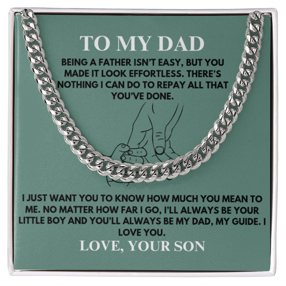 To My Dad / Cuban Link Chain