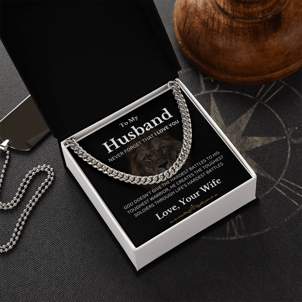 To My Husband / Cuban Link Chain