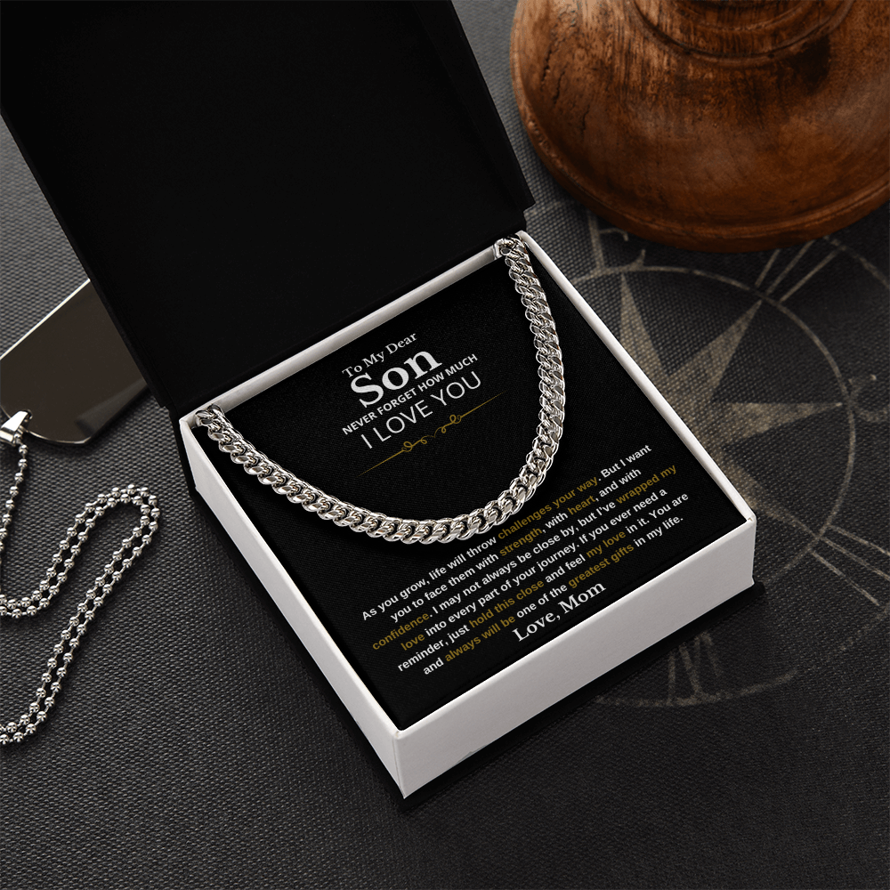 To My Son – Cuban Link Chain Necklace