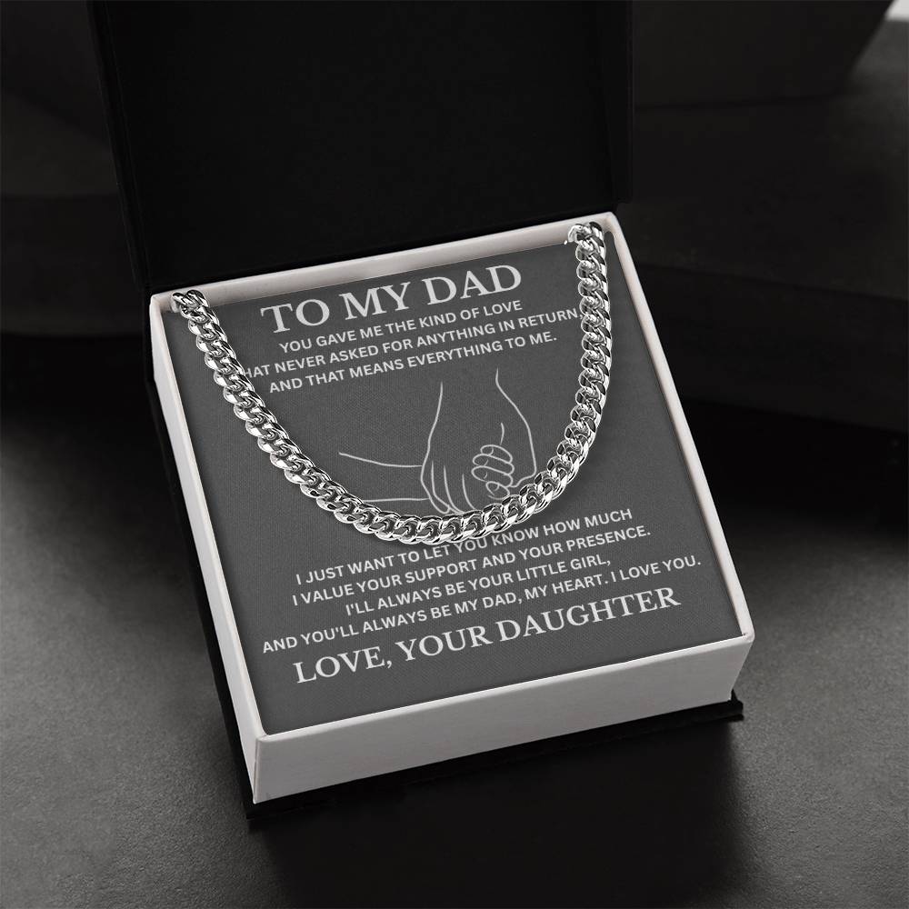 To My Dad / Cuban Link Chain
