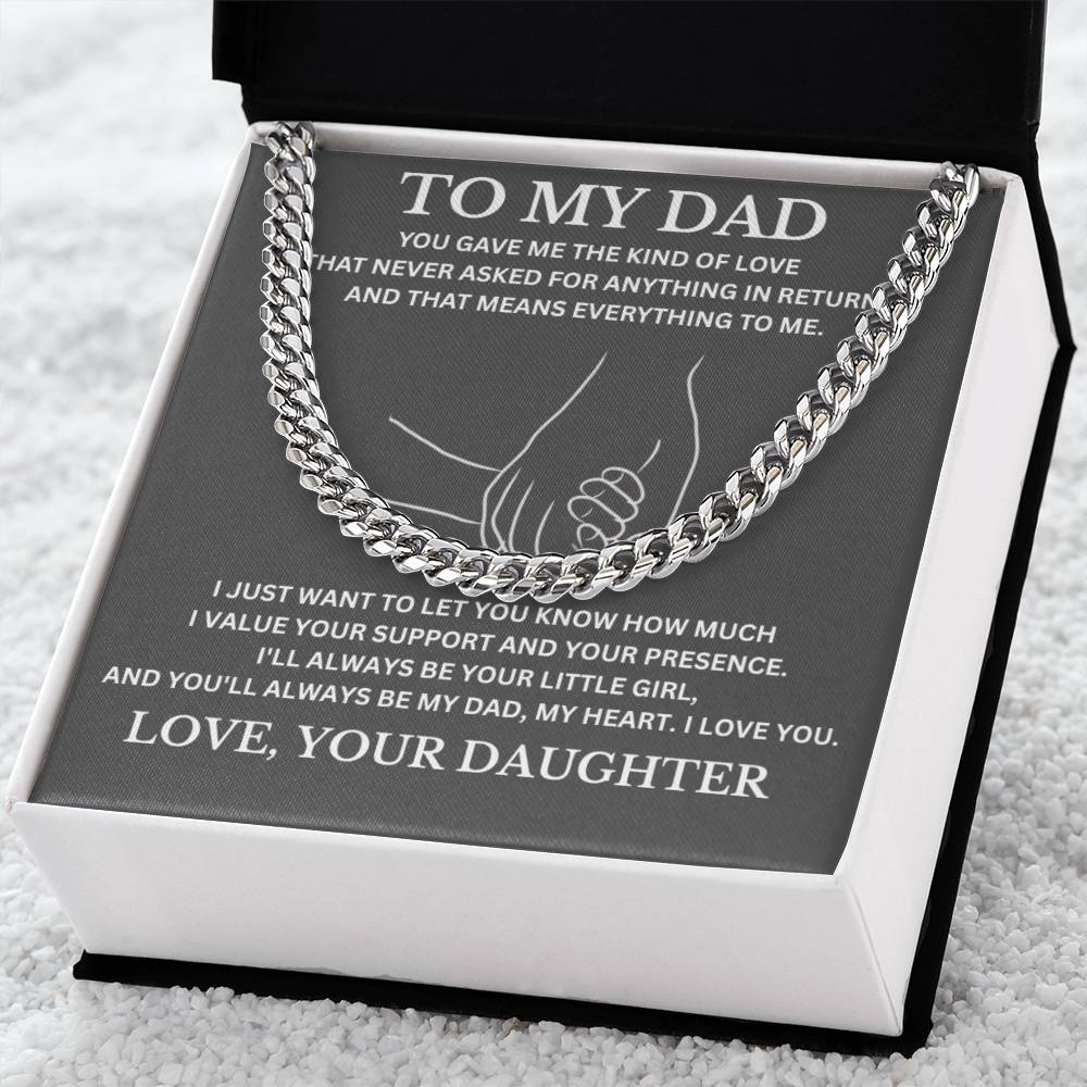 To My Dad / Cuban Link Chain