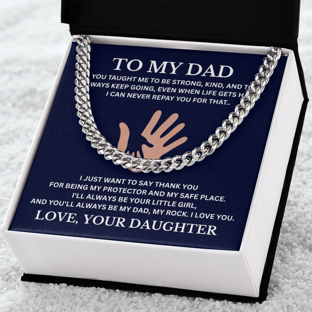 To My Dad / Cuban Link Chain
