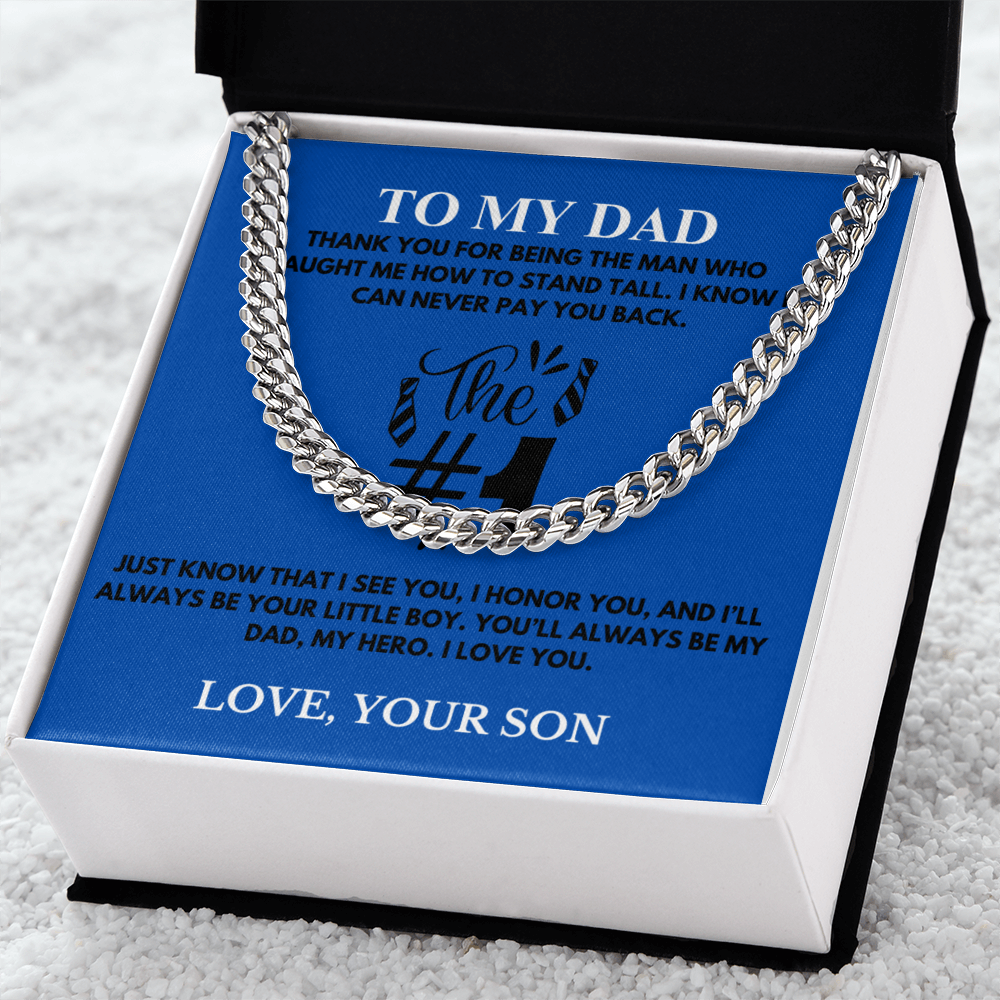 To My Dad / Cuban Link Chain