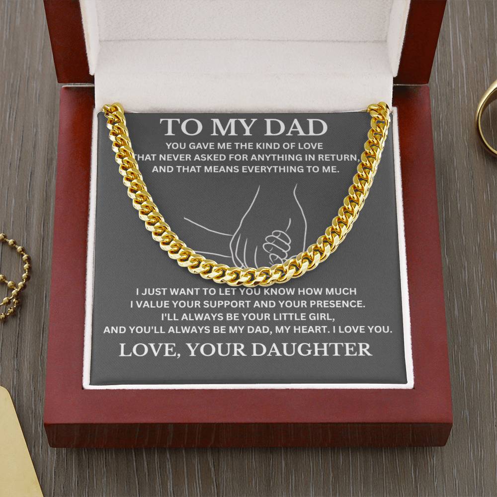 To My Dad / Cuban Link Chain