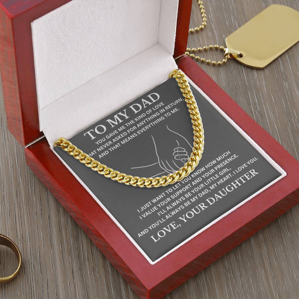 To My Dad / Cuban Link Chain