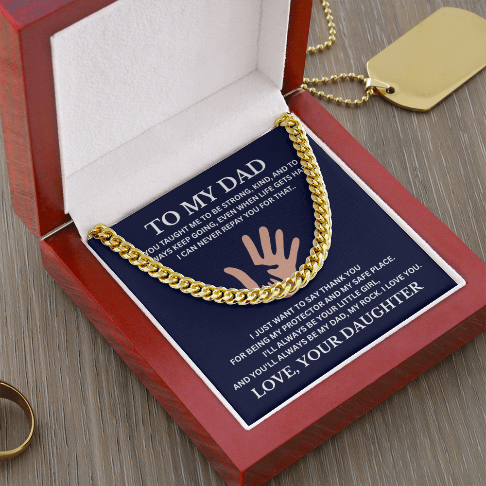 To My Dad / Cuban Link Chain