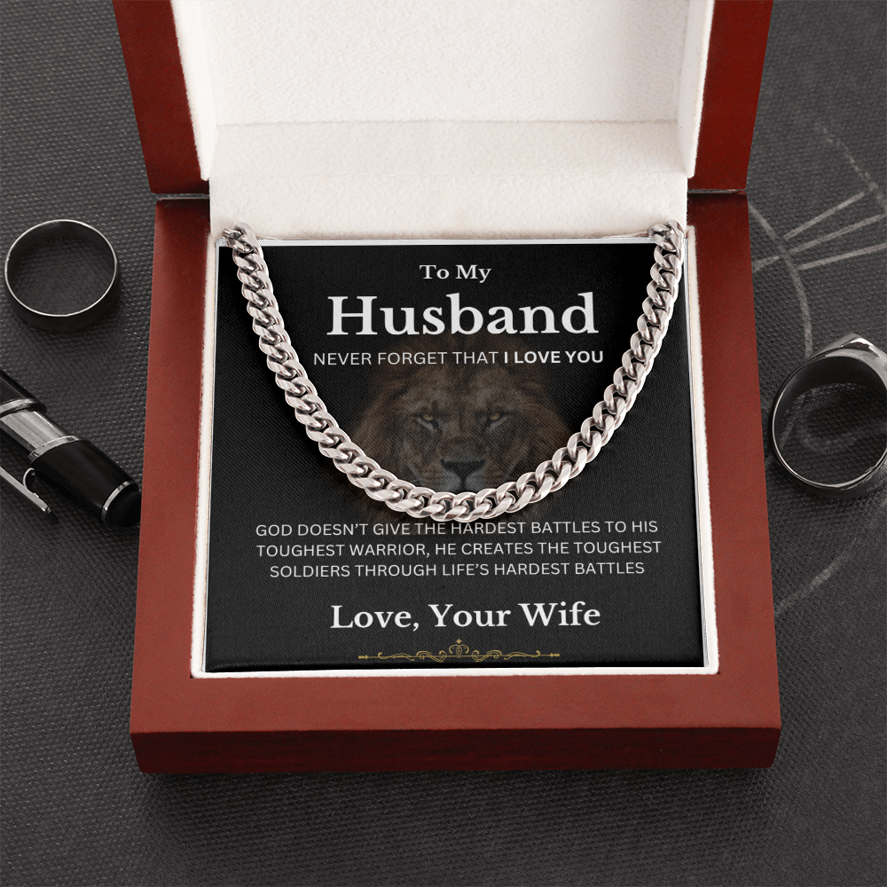 To My Husband / Cuban Link Chain