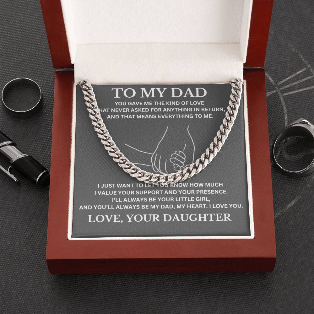 To My Dad / Cuban Link Chain