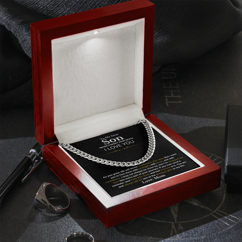 To My Son – Cuban Link Chain Necklace