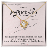 To My Beautiful Daughter / Love Knot Necklace
