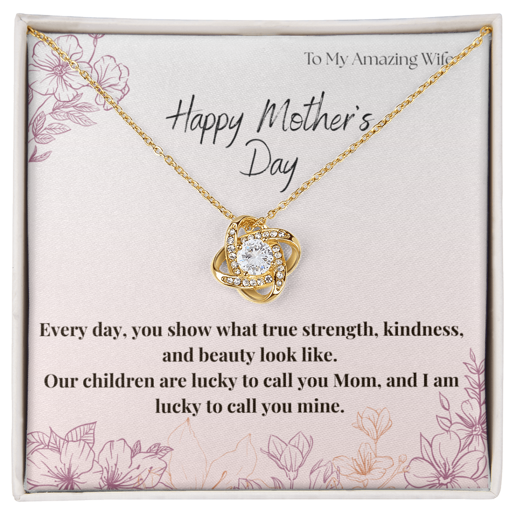 To My Amazing Wife / Love Knot Necklace