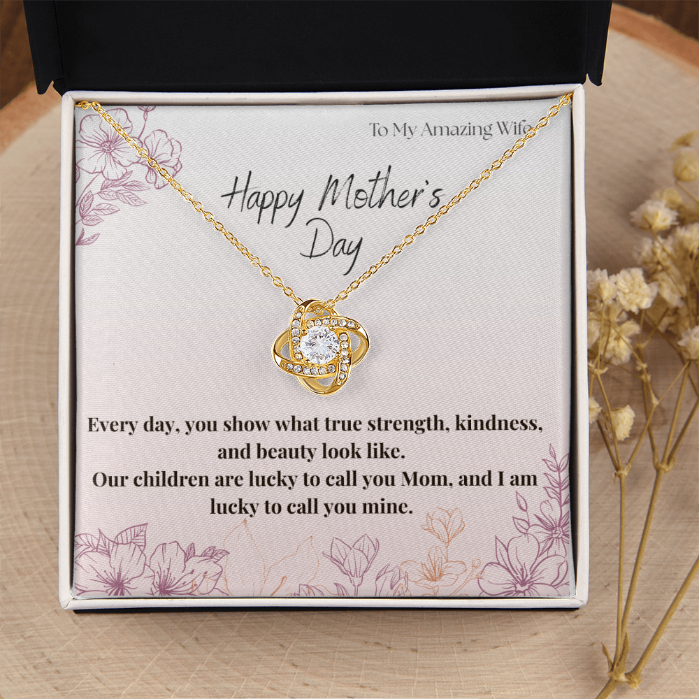 To My Amazing Wife / Love Knot Necklace