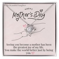 To My Beautiful Daughter / Love Knot Necklace