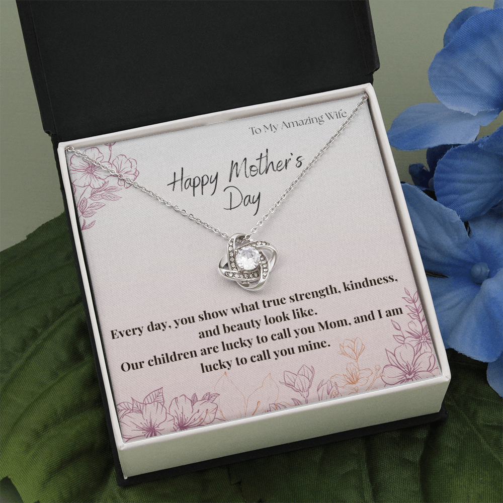 To My Amazing Wife / Love Knot Necklace