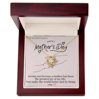 To My Beautiful Daughter / Love Knot Necklace