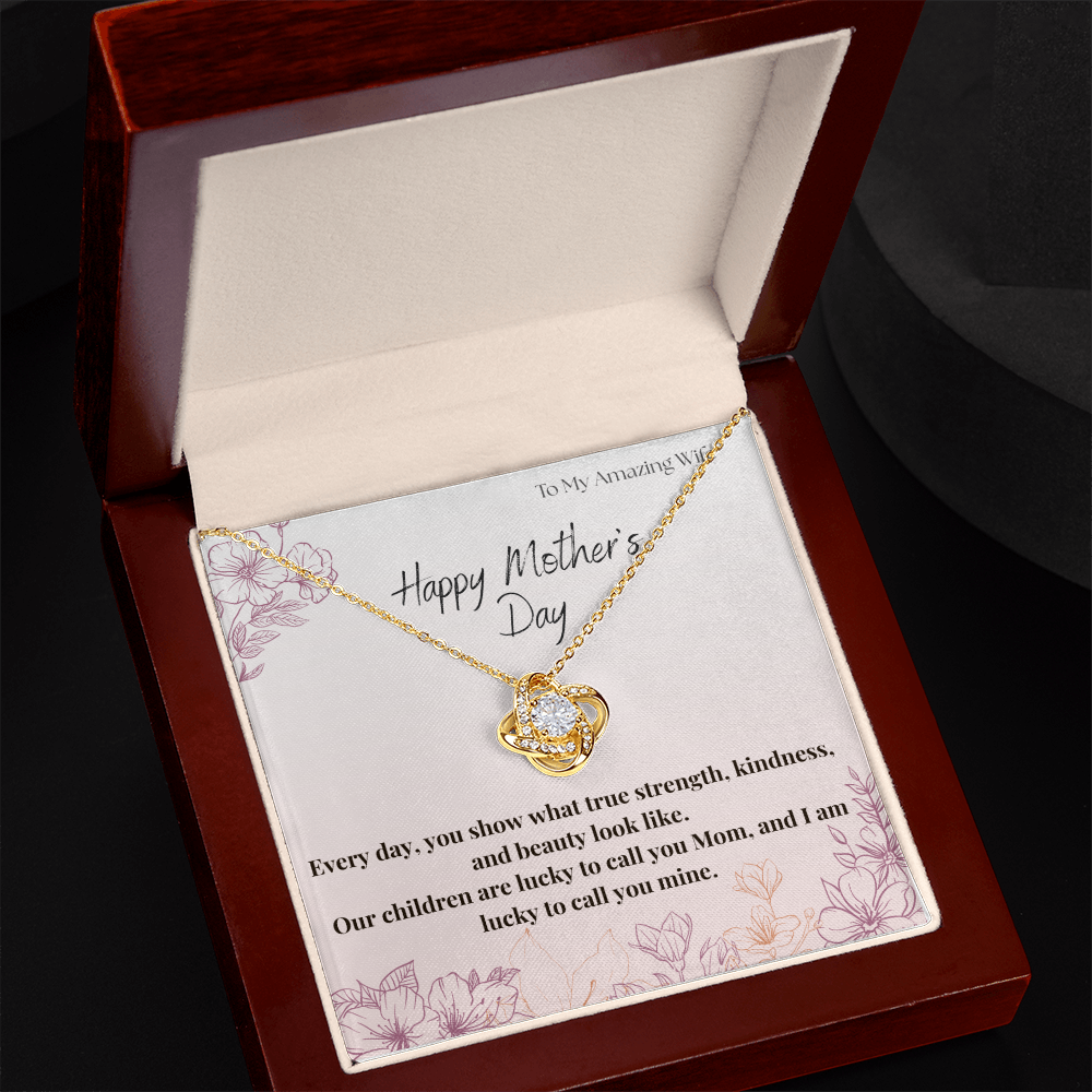 To My Amazing Wife / Love Knot Necklace