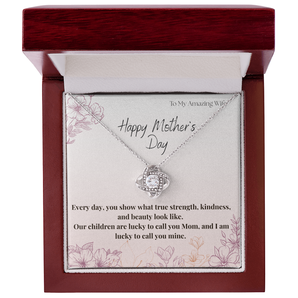 To My Amazing Wife / Love Knot Necklace