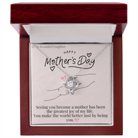 To My Beautiful Daughter / Love Knot Necklace