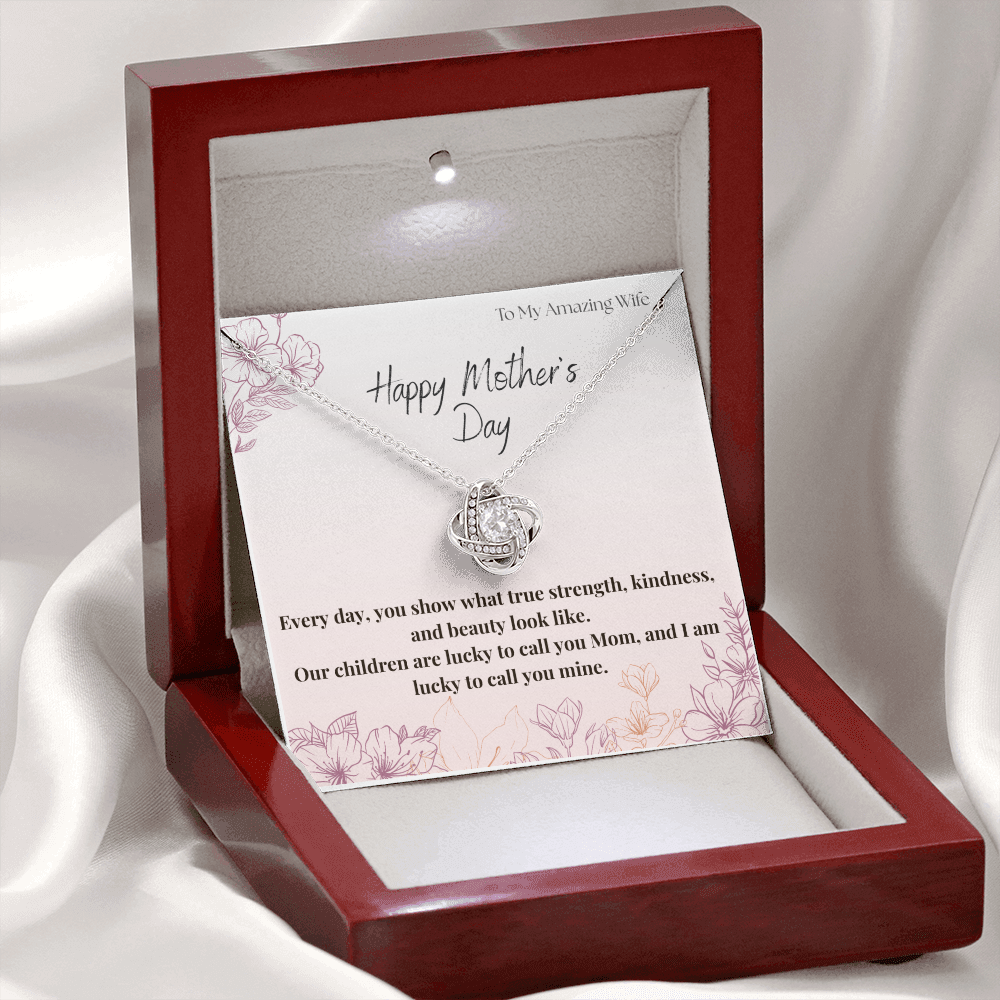 To My Amazing Wife / Love Knot Necklace