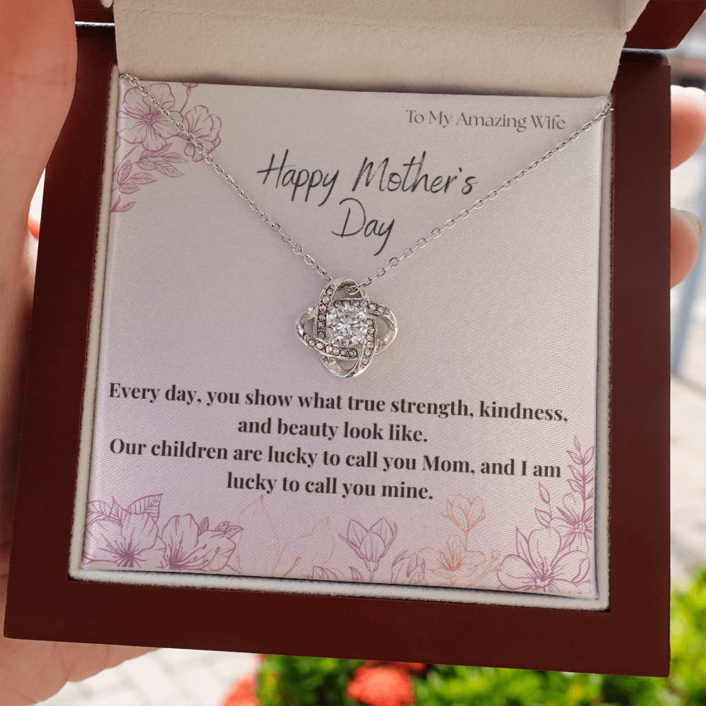 To My Amazing Wife / Love Knot Necklace