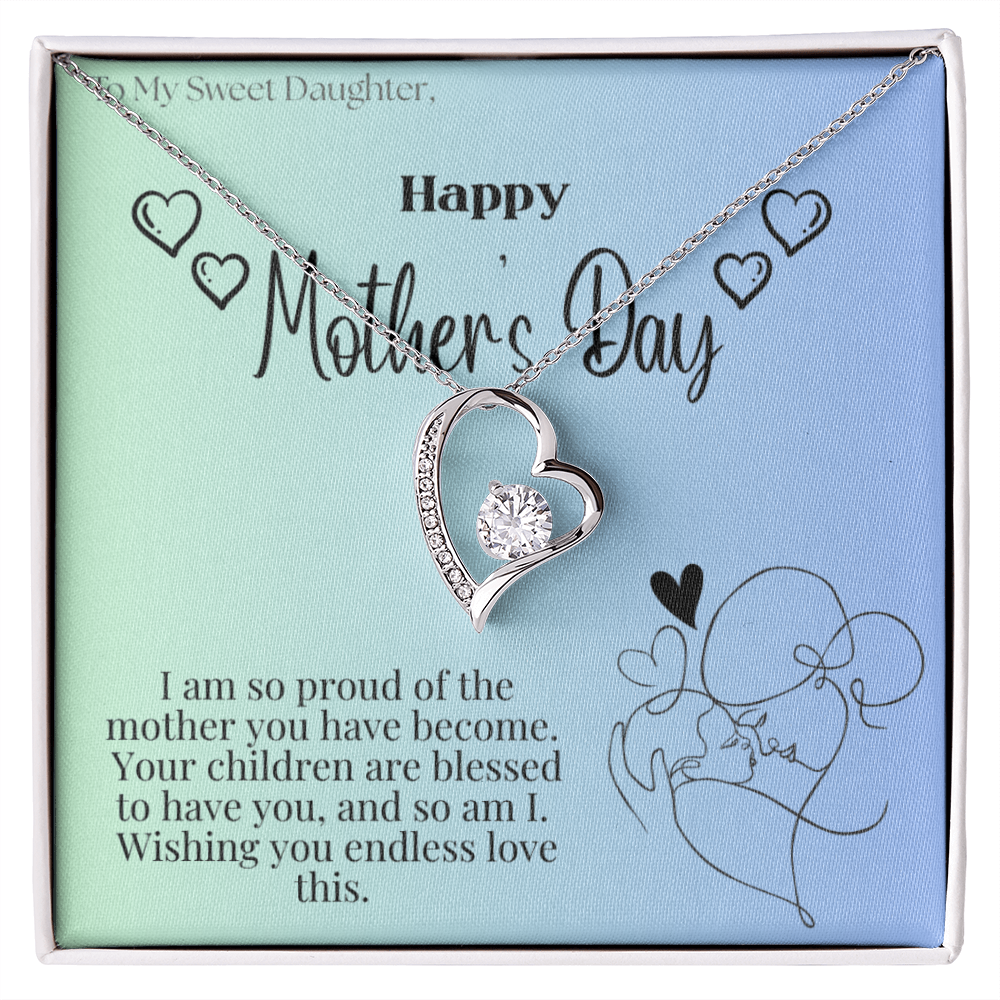 To My Sweet Daughter / Forever Love Necklace
