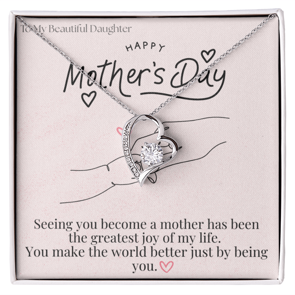 To My Beautiful Daughter / Forever Love Necklace