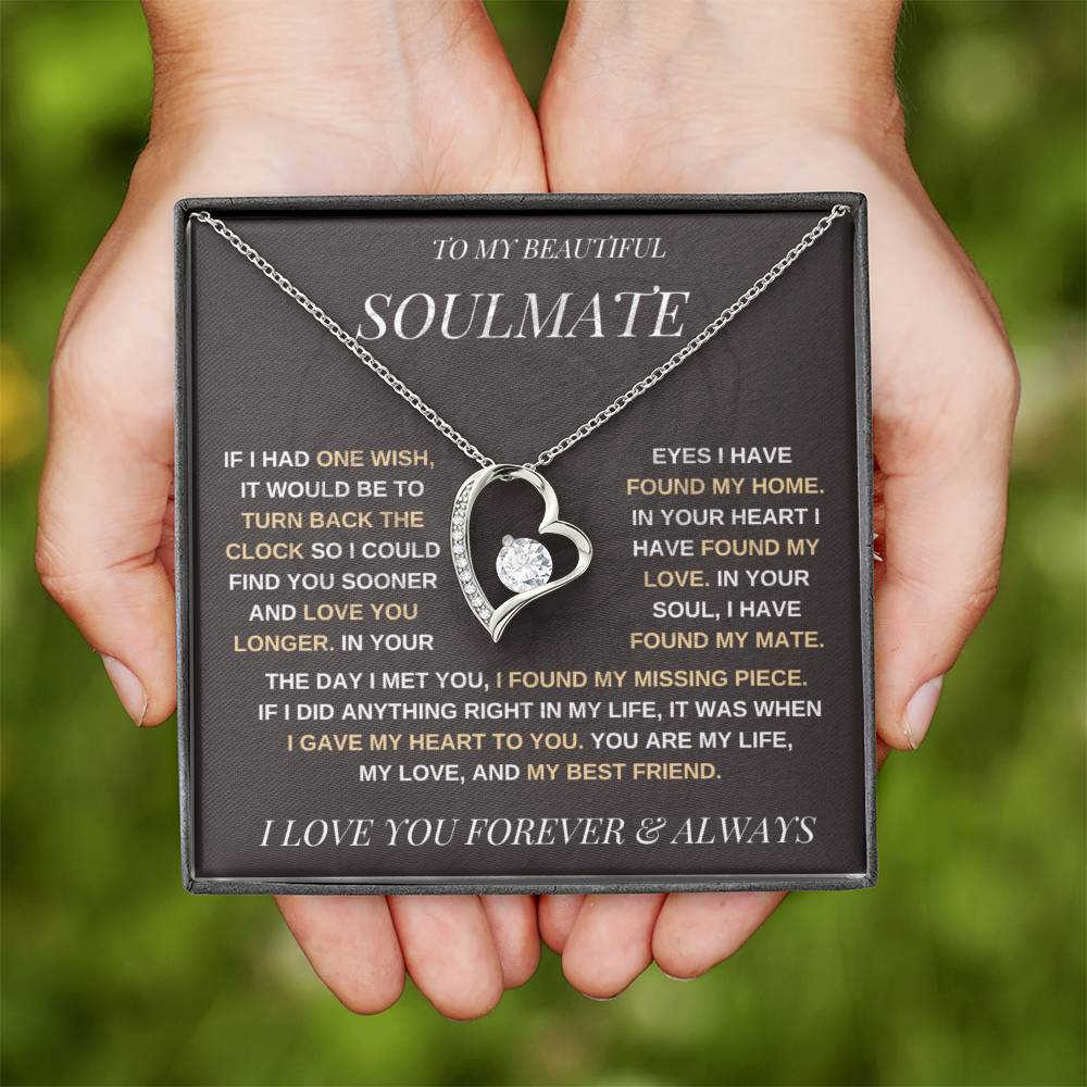 To My Beautiful Soulmate / Forever Love Necklace