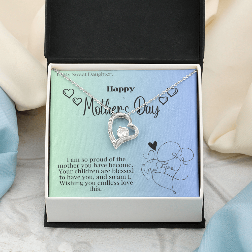 To My Sweet Daughter / Forever Love Necklace