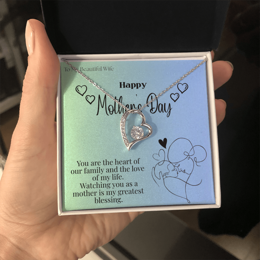 To My Beautiful Wife / Forever Love Necklace