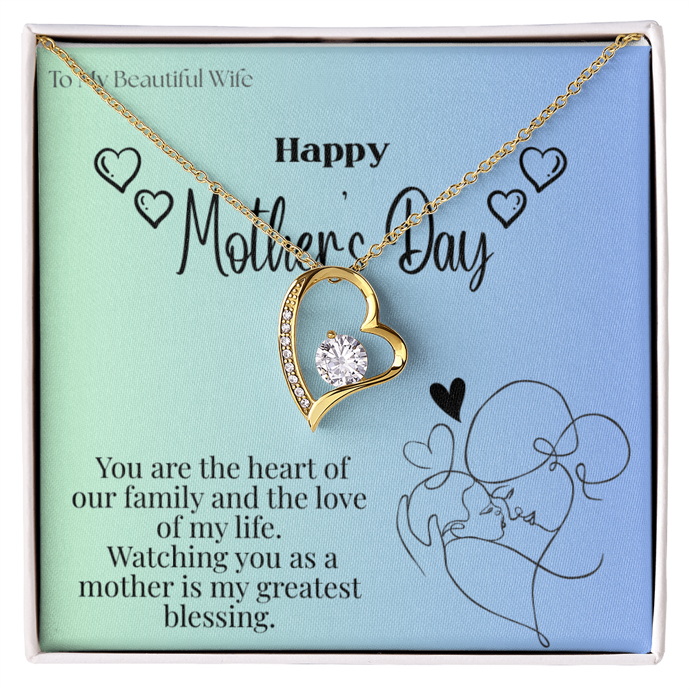 To My Beautiful Wife / Forever Love Necklace